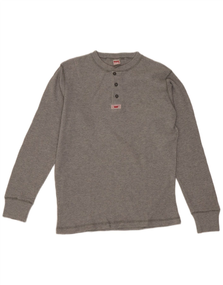 Levi's Top Manches Longues Homme Gris Moyen Coton