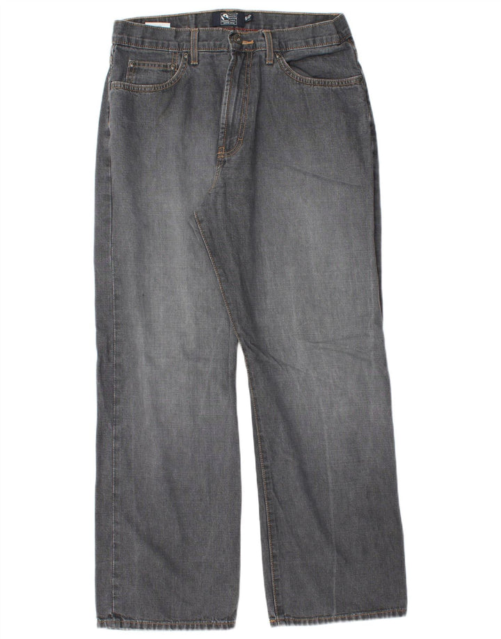 Marks & Spencer Jean droit Blue Harbor homme W32 L29 coton gris