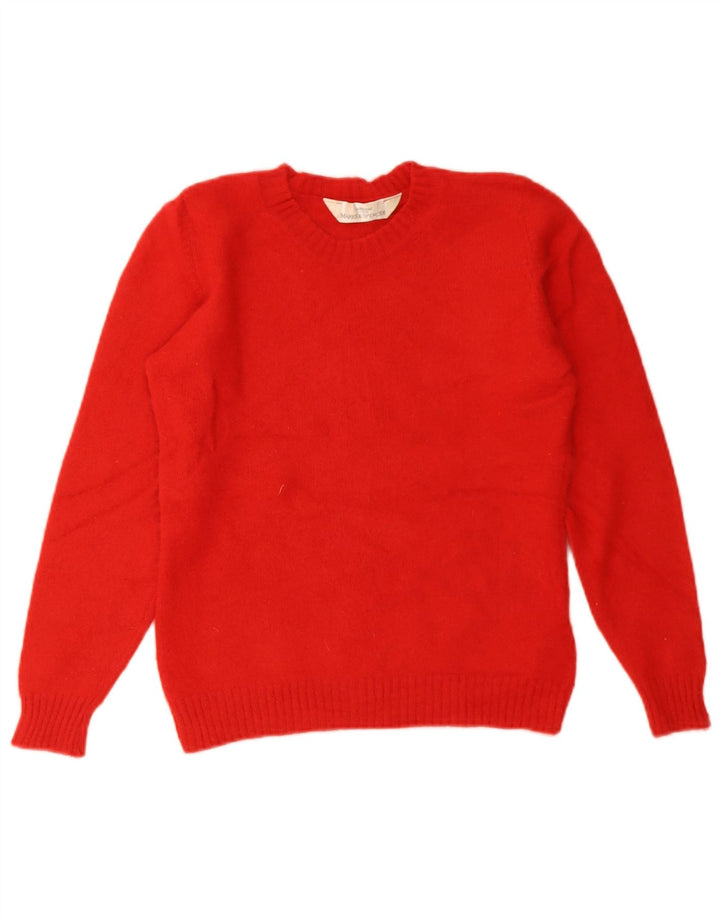 Marks & Spencer Pull court à col rond pour femme UK 8 Petit Rouge