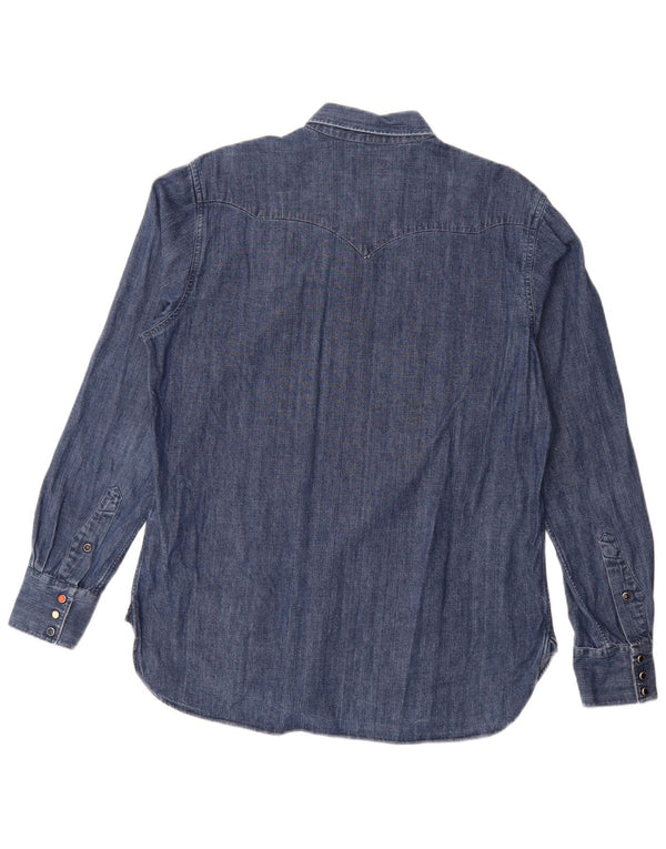 Bagutta Chemise en Jean Homme Grand Bleu