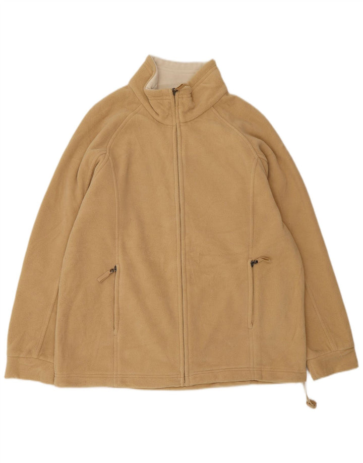 Marks & Spencer Veste polaire pour femme UK 14 Large Beige Polyester