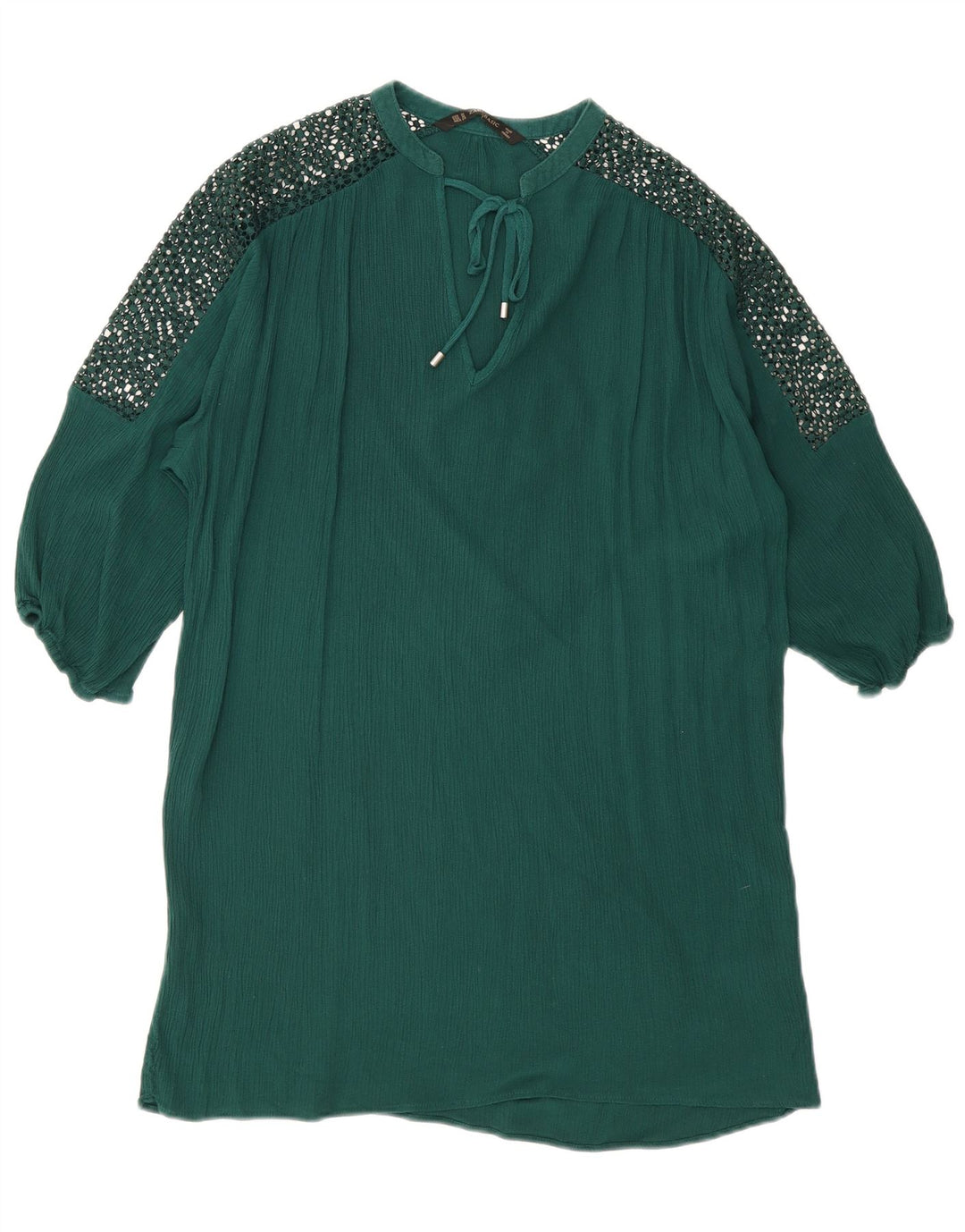 Zara Robe droite pour femme UK 44 Viscose vert moyen