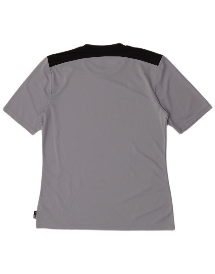 Adidas T-Shirt Climalite Graphic Homme Gris Moyen Polyester Colorblock