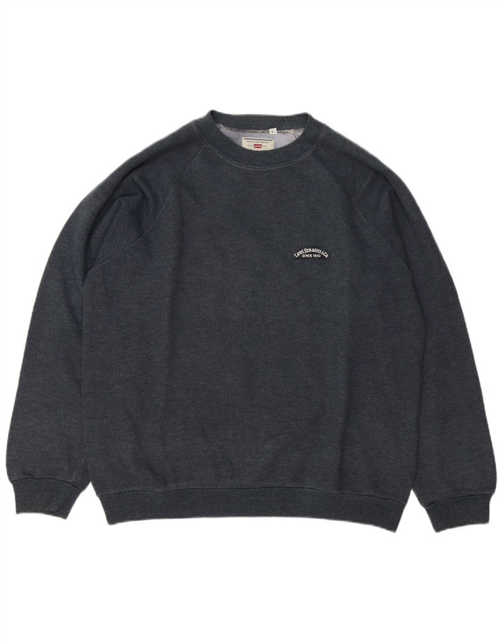 Levi's Sweatshirt Jumper Homme Bleu Marine Large