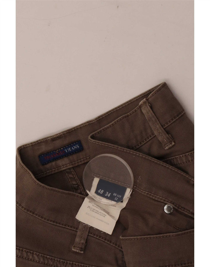 Trussardi Jean Droit W32 L33 Marron Coton Homme