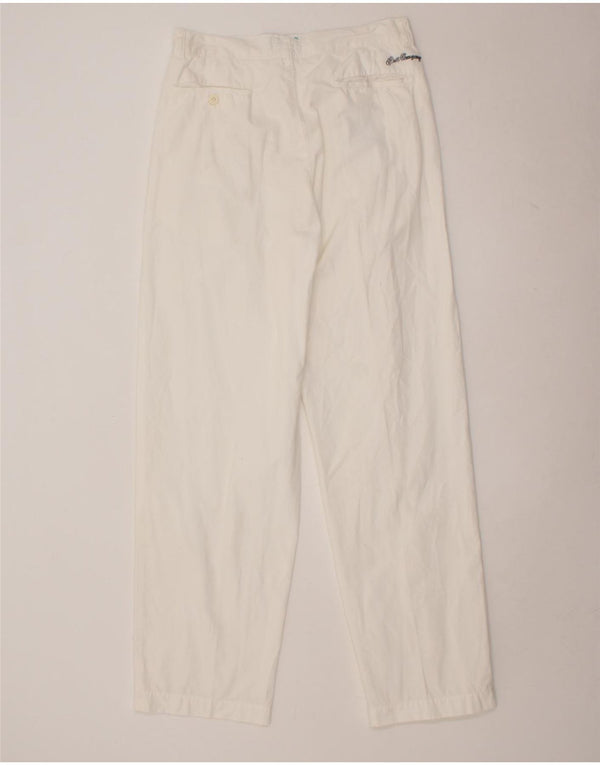 BEST COMPANY Pantalon Chino Pegged Homme W32 L32 Blanc