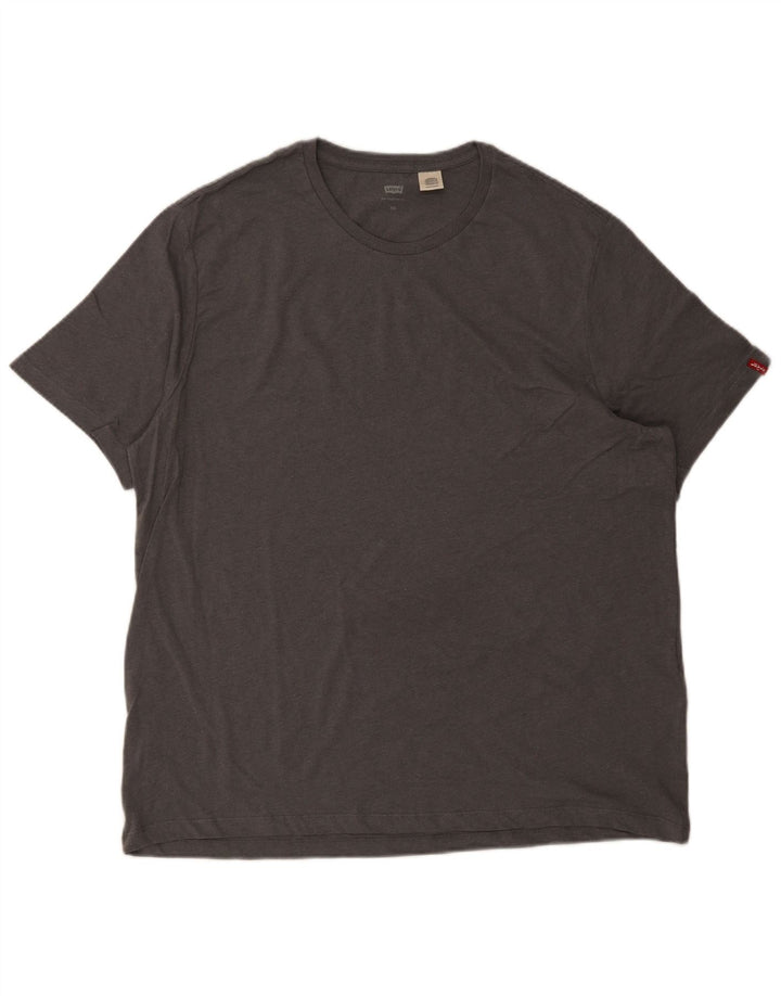 LEVI'S T-Shirt Homme Top 2XL Gris Coton