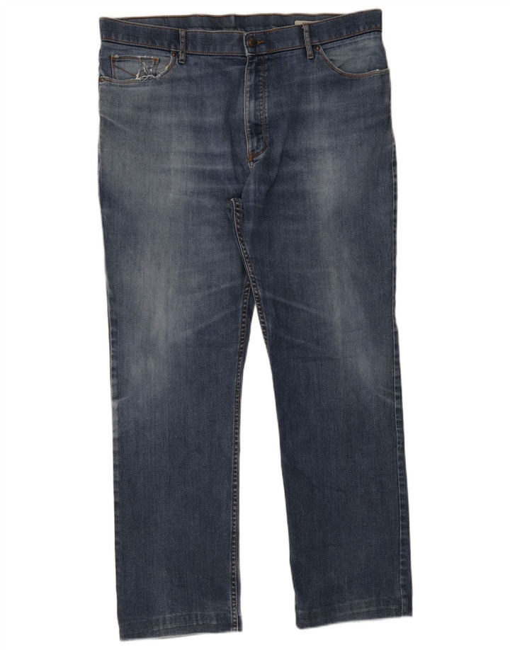 Marks & Spencer Jean droit coupe droite homme W40 L33 bleu coton