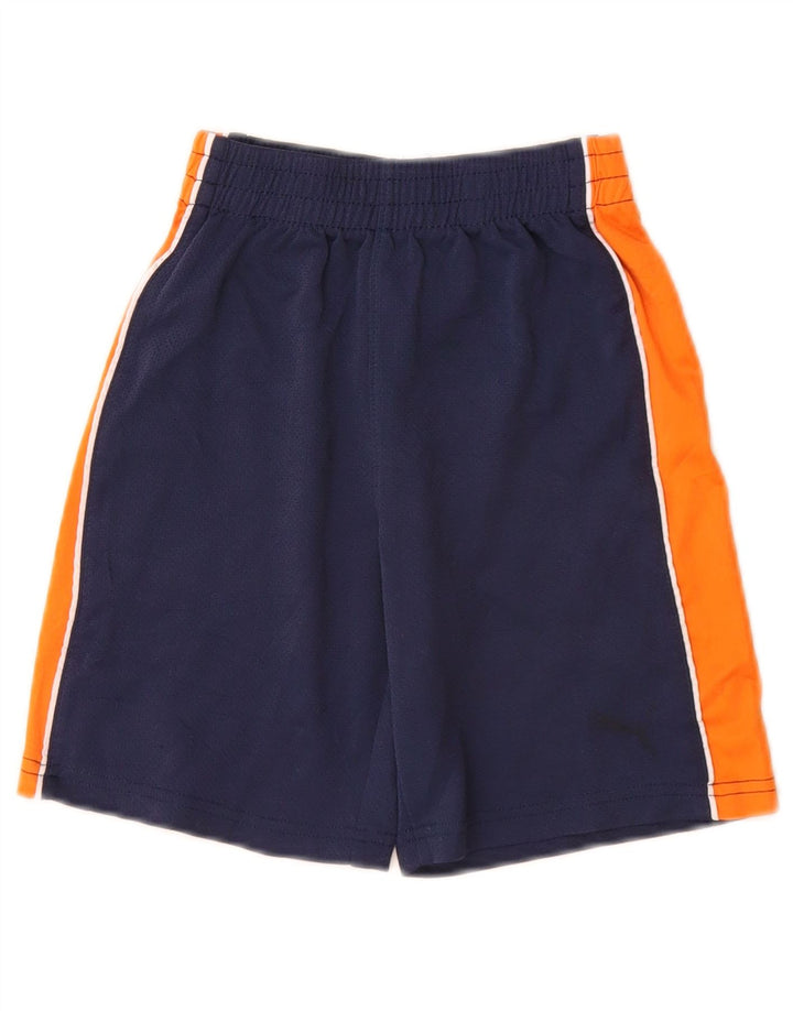 Puma Short de sport pour femme US 6 en polyester color block bleu marine moyen
