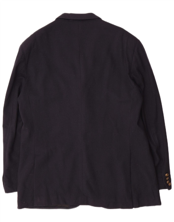 Brooksfield Veste blazer à 3 boutons pour homme UK 40 Grande laine bleu marine
