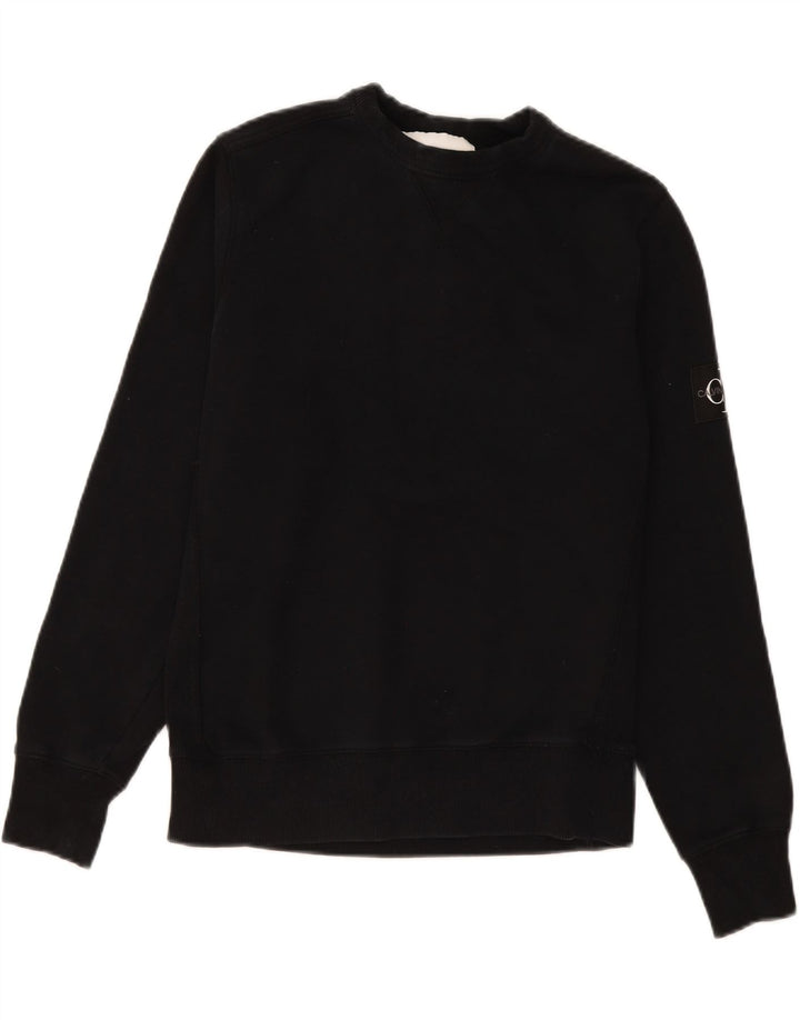 Calvin Klein Sweatshirt Jumper XS Noir Coton Homme