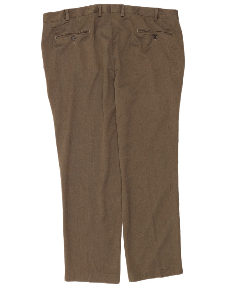 Ralph Lauren Pantalon de costume droit pour homme W40 L30 Gris Polyester