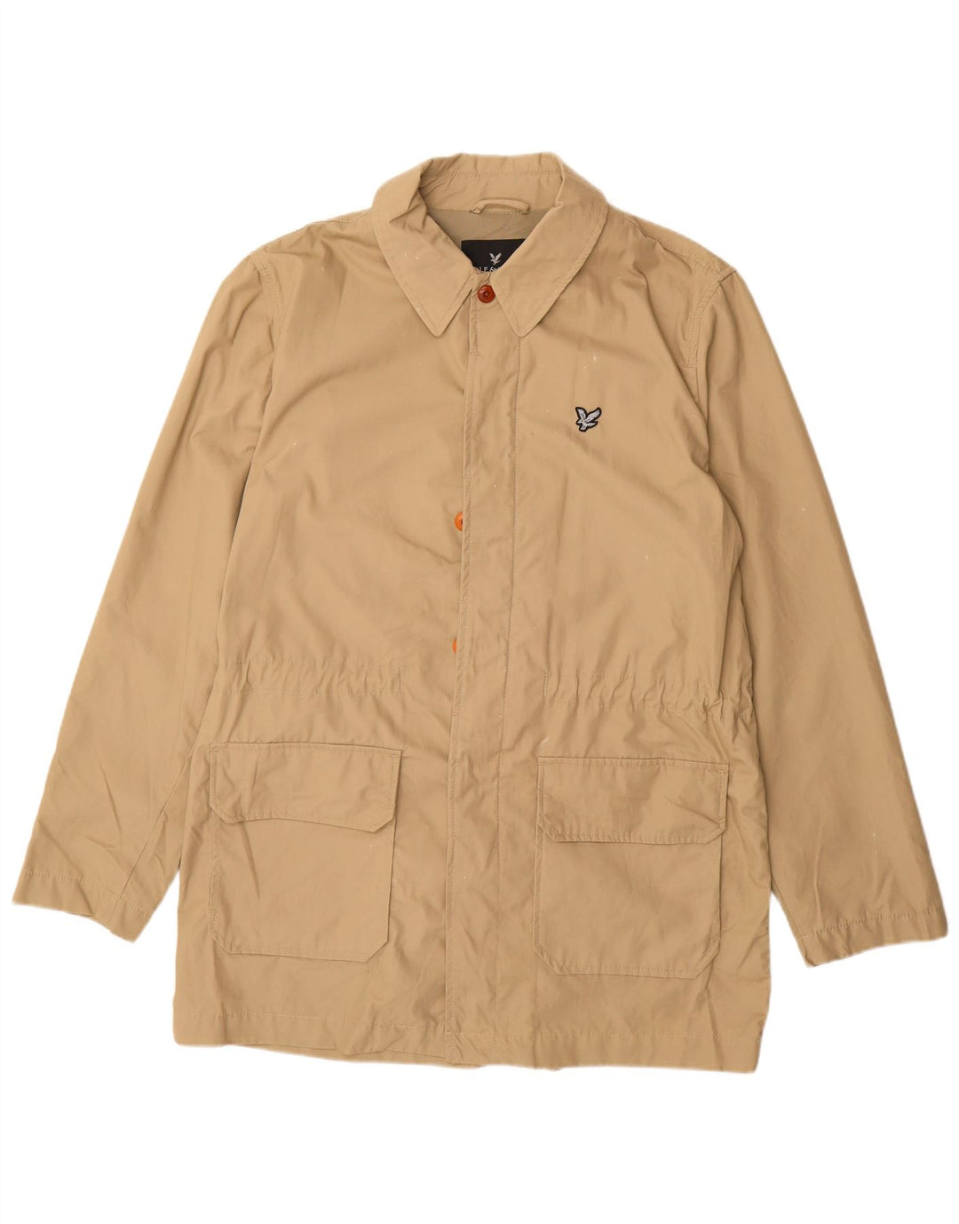 LYLE & SCOTT Veste utilitaire pour homme UK 40 Grand coton beige