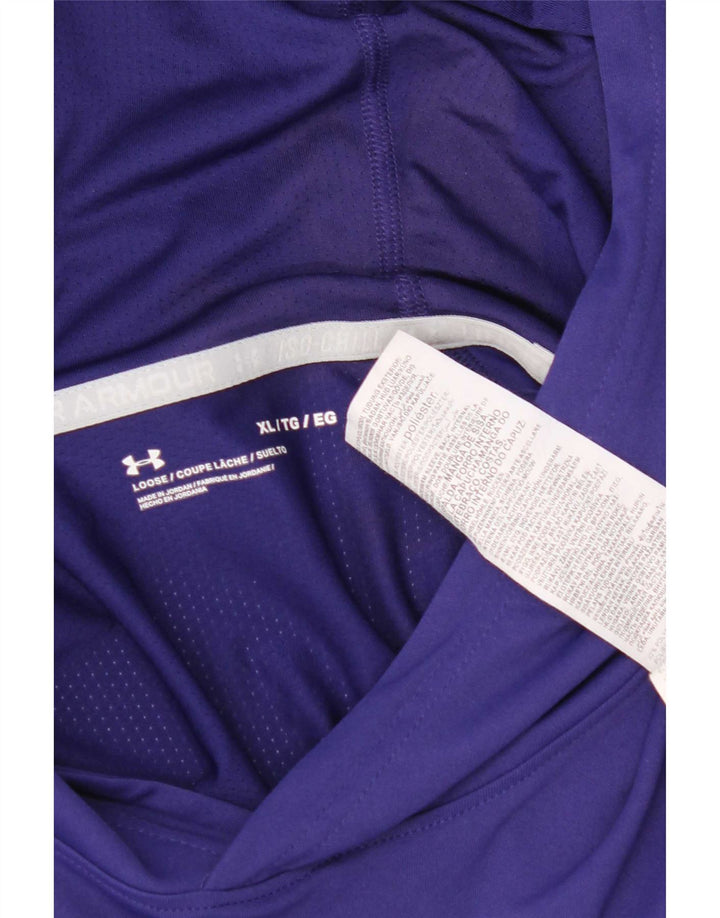 Under Armour Haut à capuche graphique à manches longues pour homme XL Violet Polyester