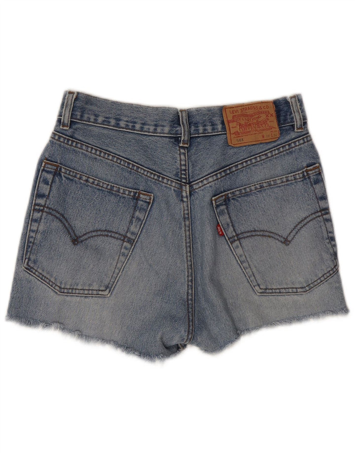 Levi's Short en Jean 501 Femme W28 Bleu Moyen