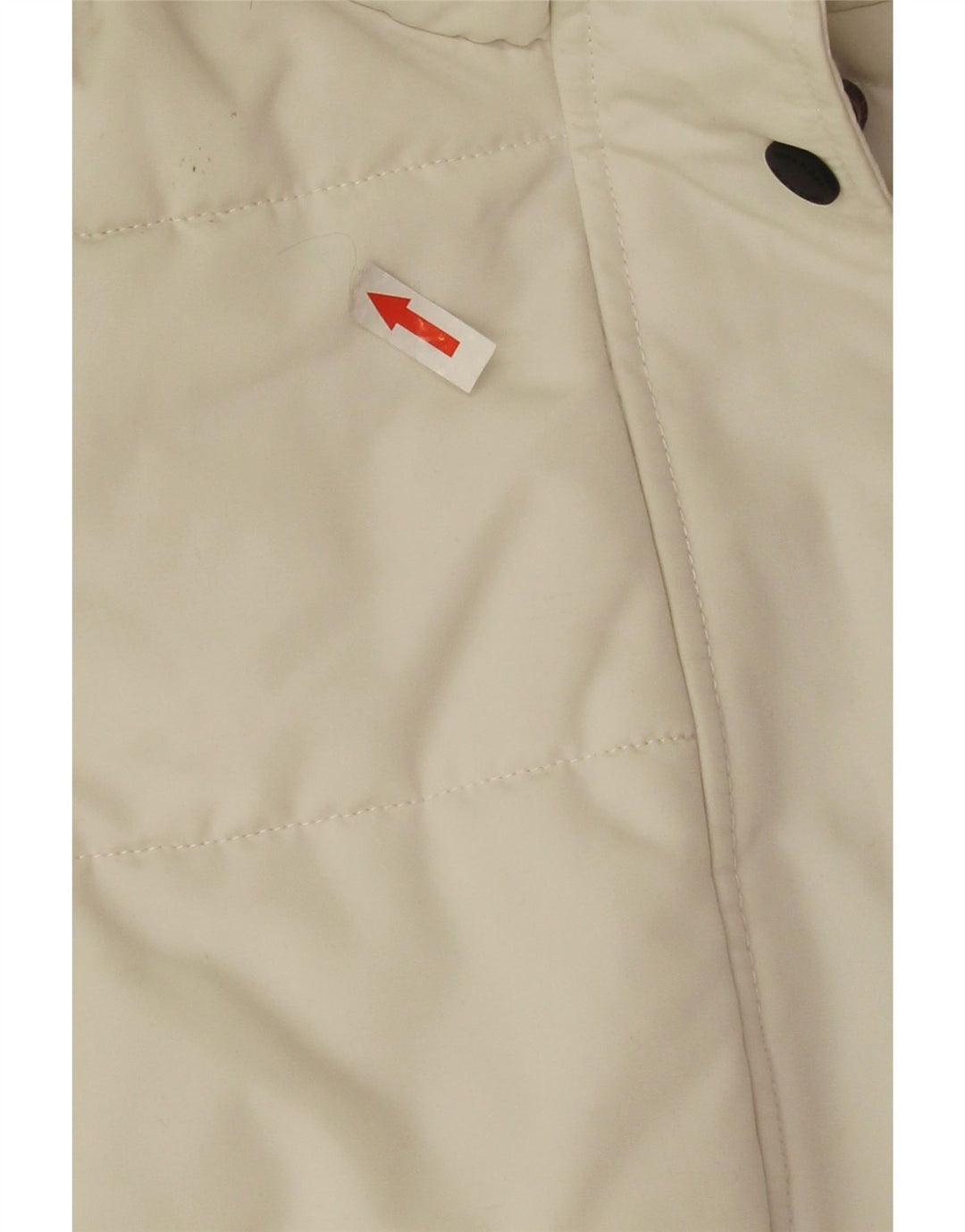 Superdry Veste matelassée à capuche surdimensionnée pour femme UK 10 Small Blanc Polyester