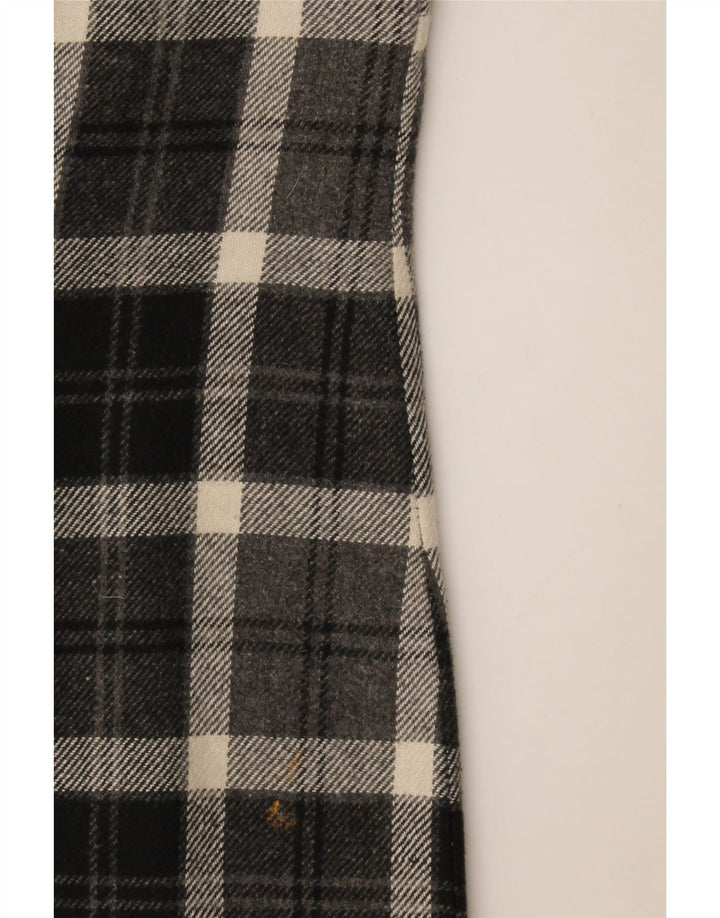 Robe fourreau sans manches femme vintage UK 12 carreaux gris moyen