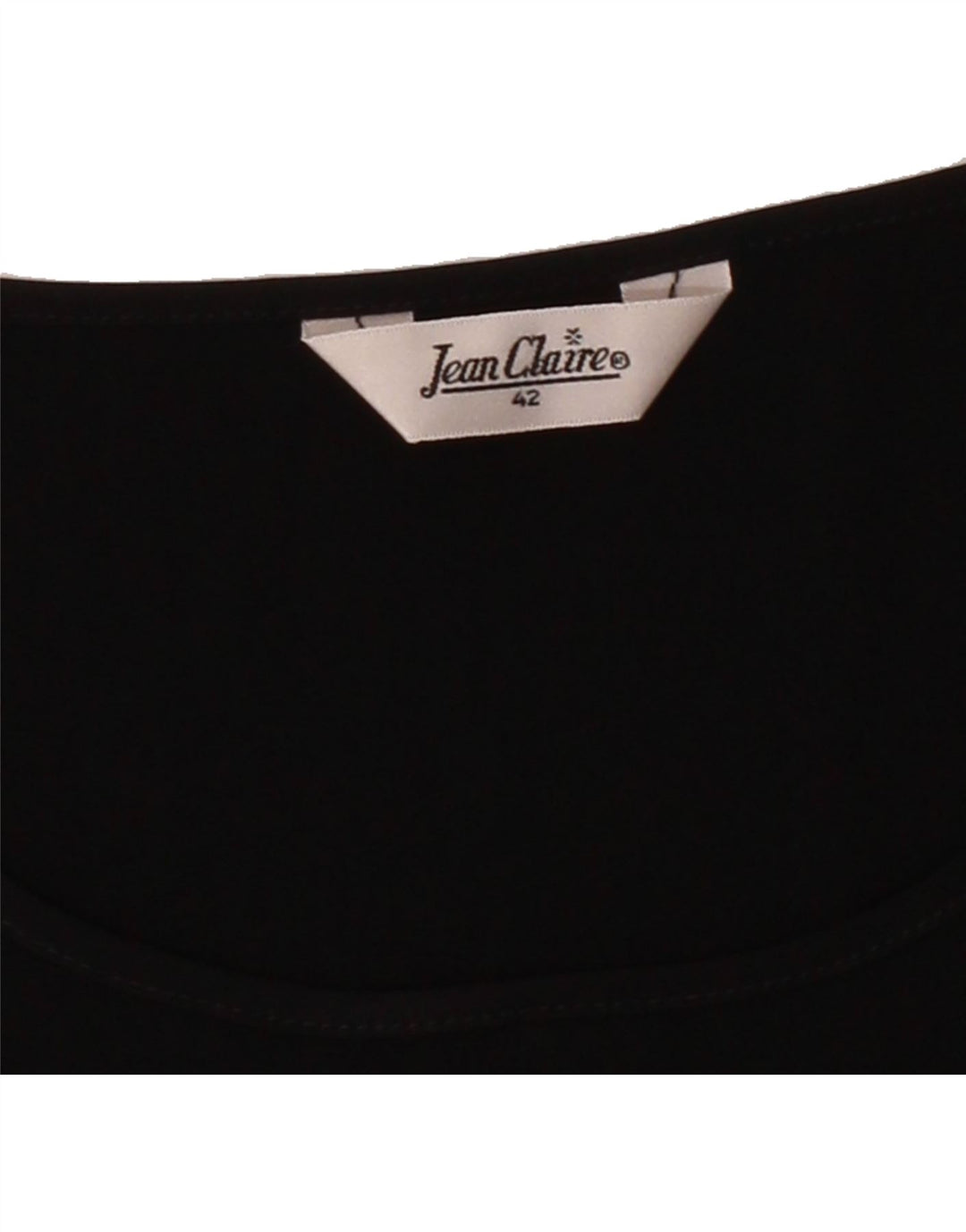 JEAN CLAIRE Womens Vest Top IT 42 Medium Black Vintage Jean Claire and Second-Hand Jean Claire from Messina Hembry 