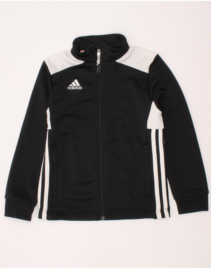 Adidas Veste de survêtement pour garçon 7-8 ans Noir Colourblock Polyester