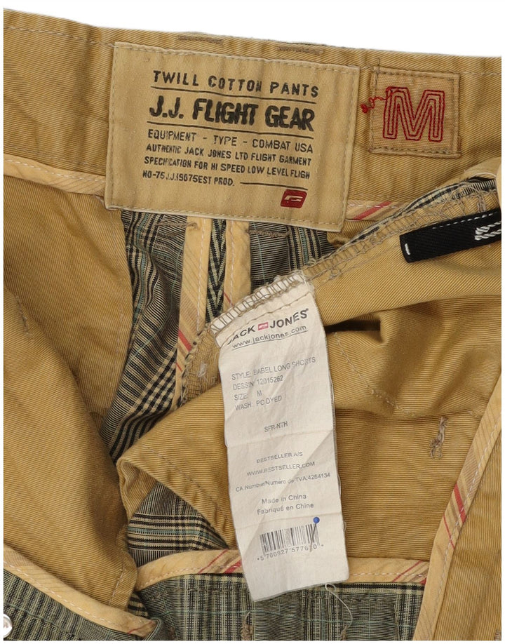 Jack & Jones Short Chino Homme Medium W32 Kaki à Carreaux Coton