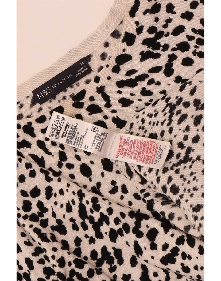 Marks & Spencer Pull col bateau pour femme UK 14 Beige moyen
