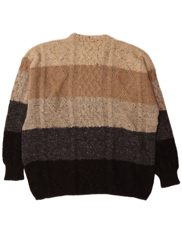 NEW FAST Mens Crew Neck Jumper Sweater 2XL Multicoloured Colourblock