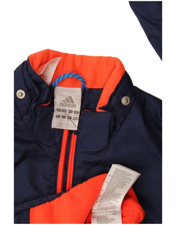 Adidas Veste Coupe-Vent Garçon 11-12 Ans Bleu Marine Colourblock Polyamide