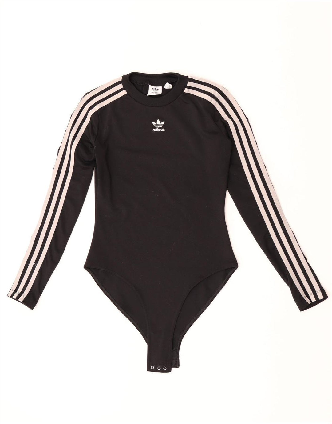 Adidas Body à manches longues pour femme UK 8 Small Noir Polyester