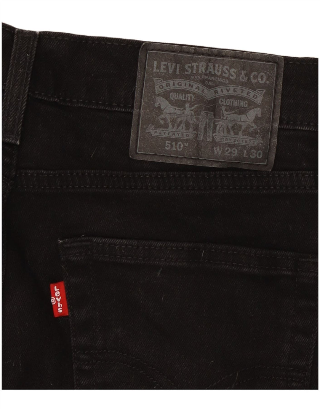 LEVI'S Jean Skinny 510 Femme W29 L27 Coton Noir