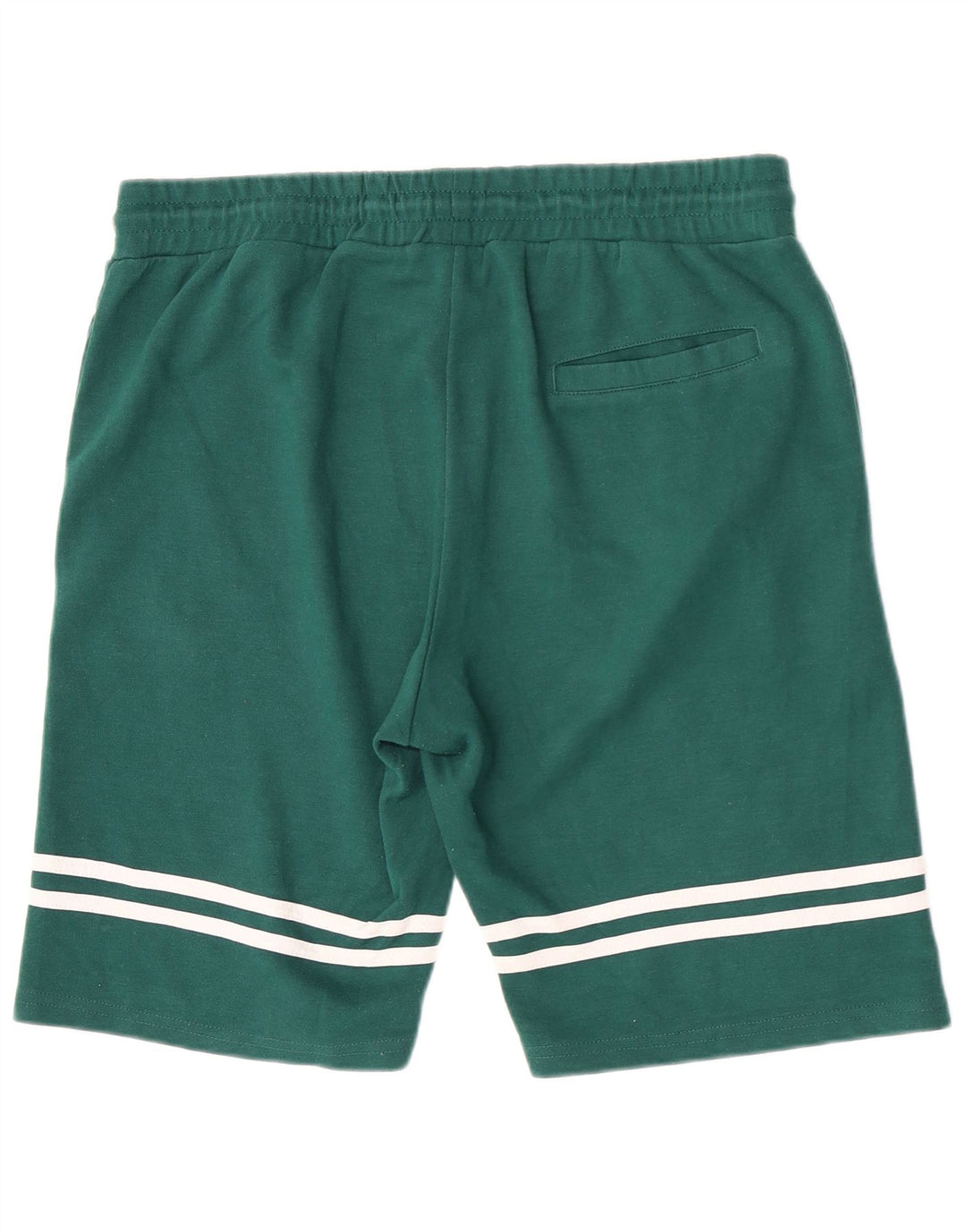 Kappa Short de sport pour homme en polyester à rayures vertes