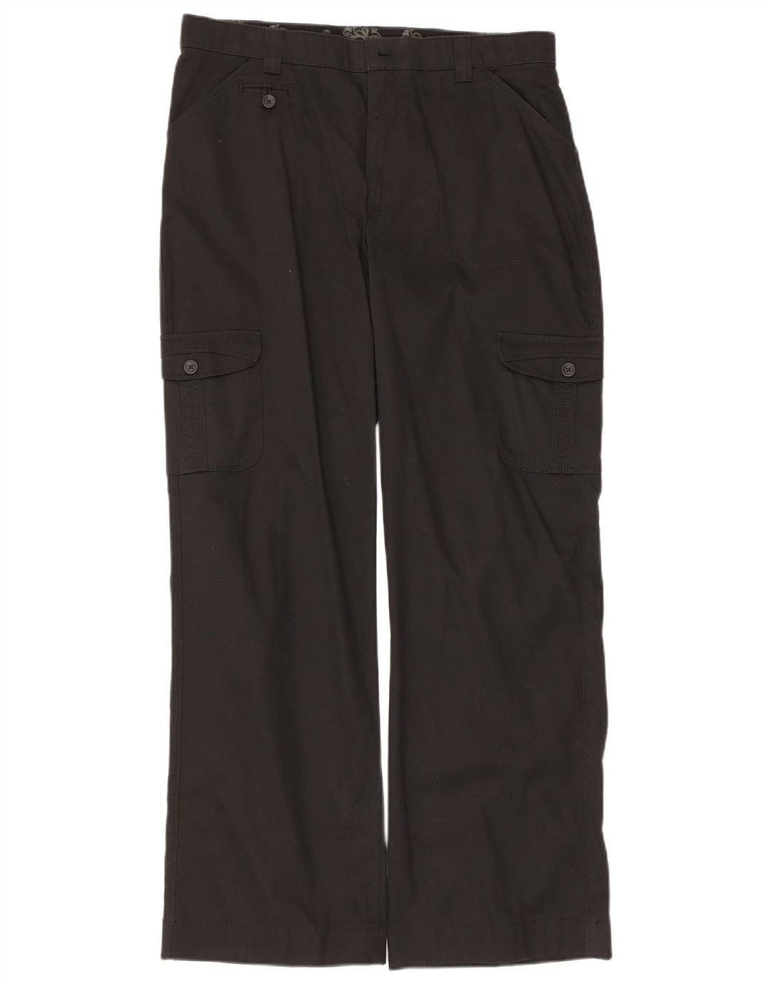 Lee Pantalon Cargo Droit Femme W30 L30 Noir