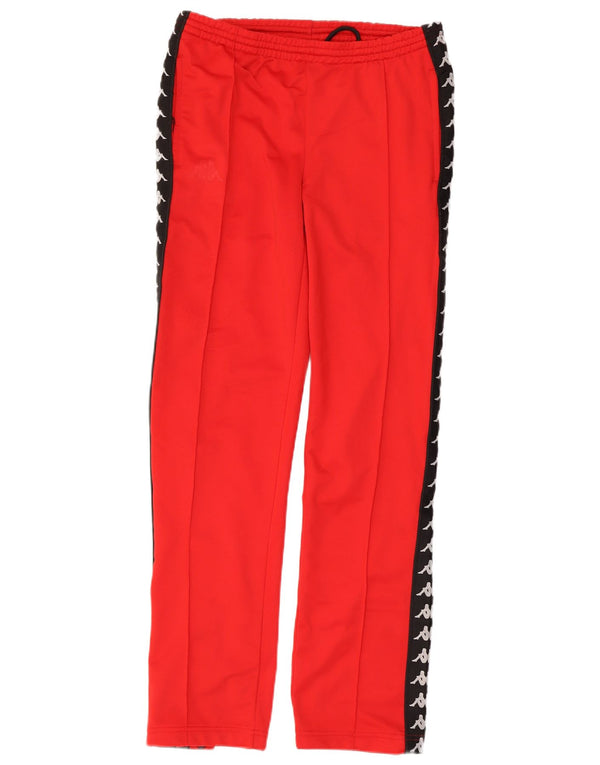 Kappa Pantalon de Survêtement Graphique Homme Rouge Moyen Polyester Colorblock
