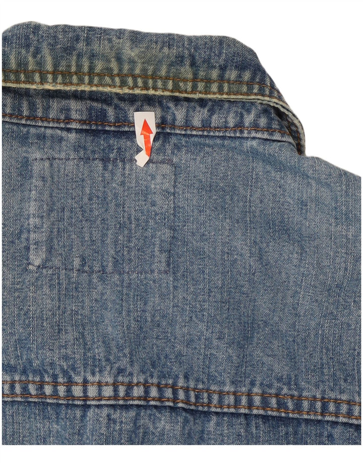 John Baner Veste en jean pour homme UK 38 Bleu moyen Coton
