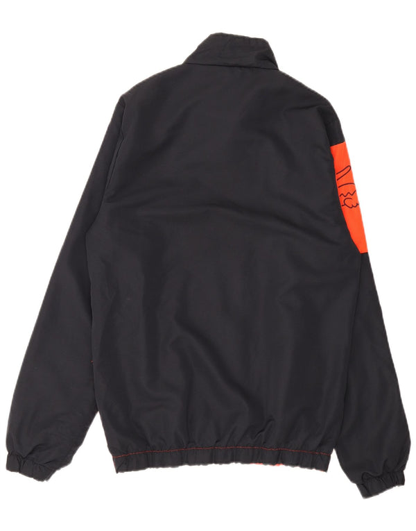 Lacoste Veste de survêtement graphique pour homme Taille 4 Noir moyen Colourblock
