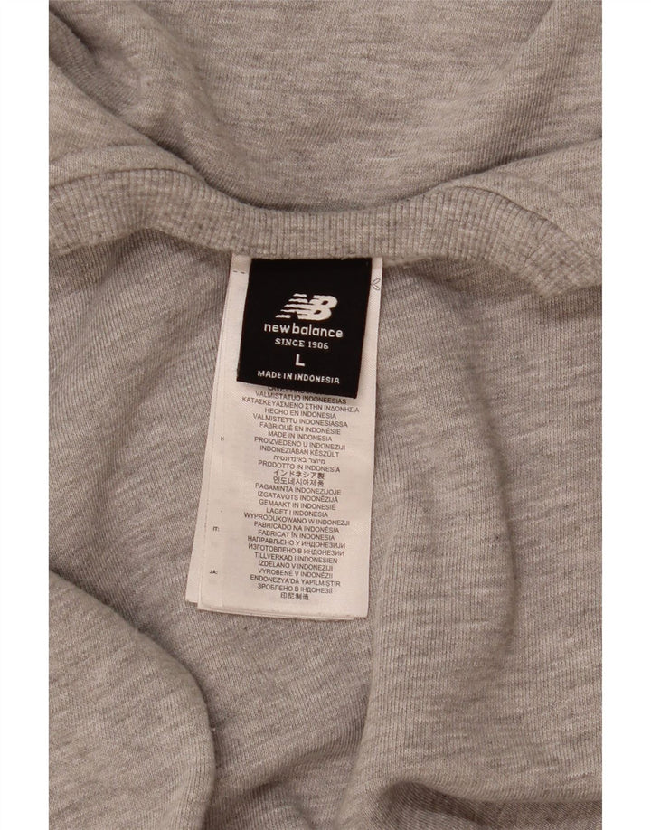 New Balance Sweat-shirt pour homme en coton moucheté grand gris