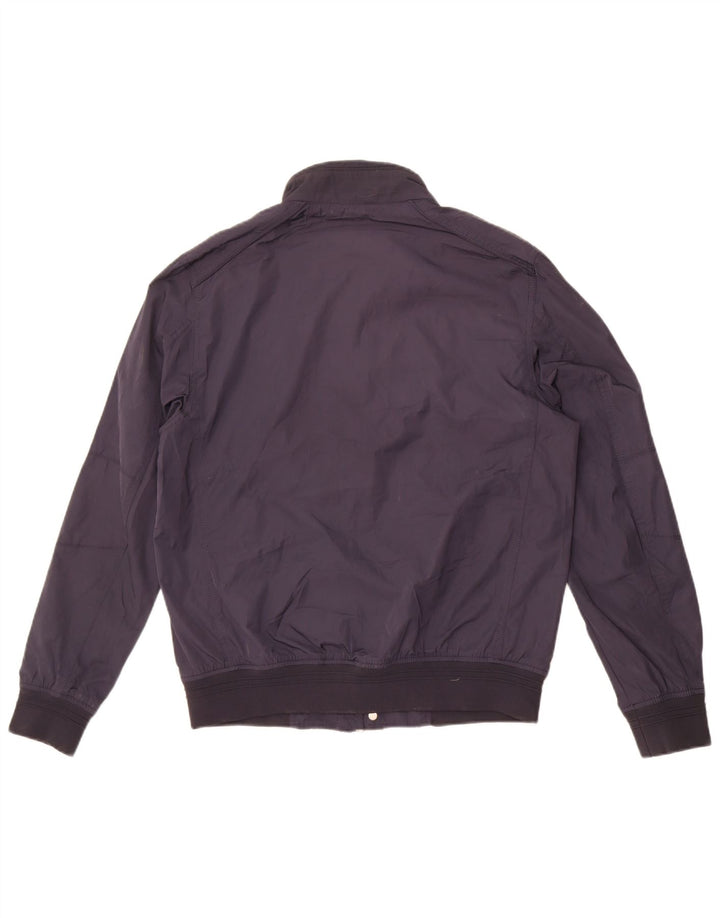 Zara Veste Bomber Homme UK 40 Large Bleu Marine Polyester