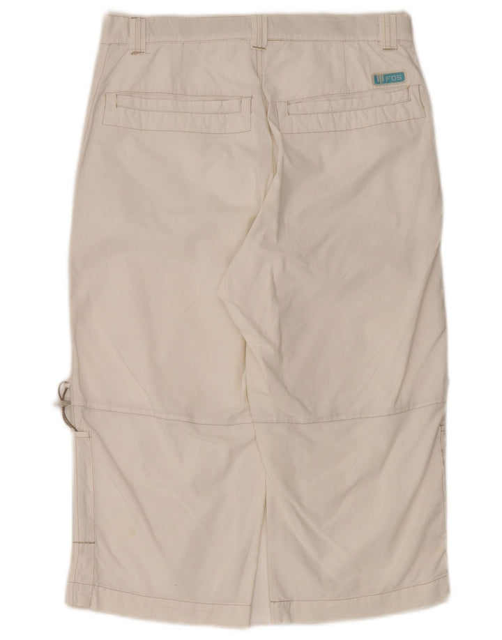 Fordocks Bermuda Cargo Femme IT 44 Medium W30 Coton Blanc Cassé