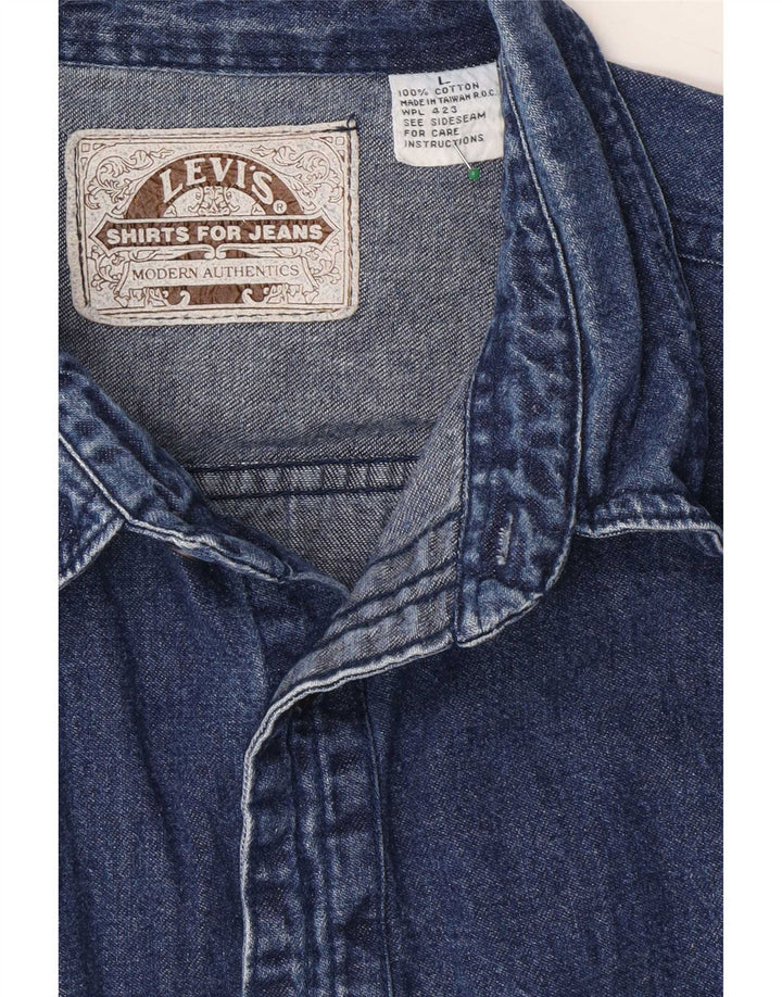 Chemise en jean Levi's Homme Large Bleu Coton