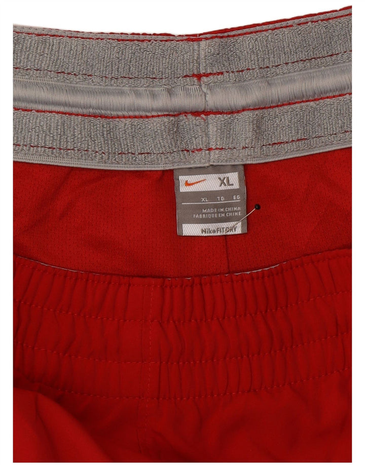 Nike Pantalon de survêtement Dri Fit pour homme XL Rouge Polyester