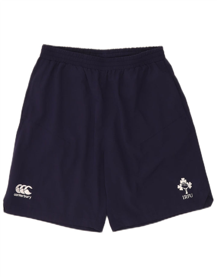 Canterbury Short de Sport Ireland Graphic Homme Bleu Marine Moyen Polyester