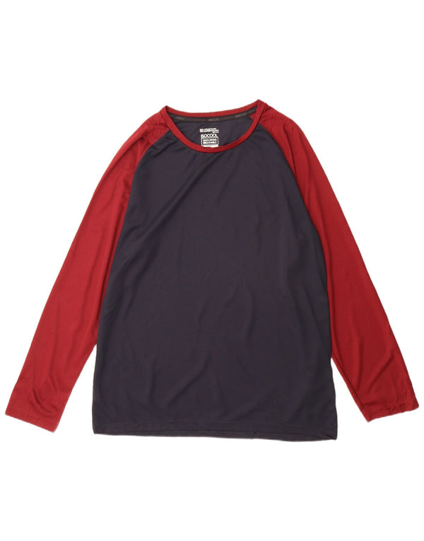 Mountain Warehouse Haut à manches longues pour homme XL en polyester color block bleu marine