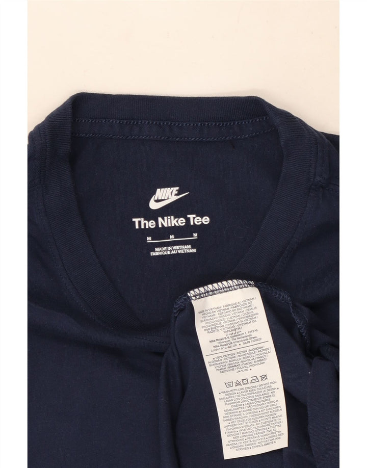 Nike T-Shirt Homme Bleu Marine Moyen Coton