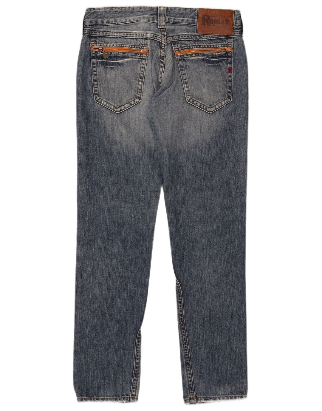 Replay Jean Droit Femme W28 L30 Bleu Coton