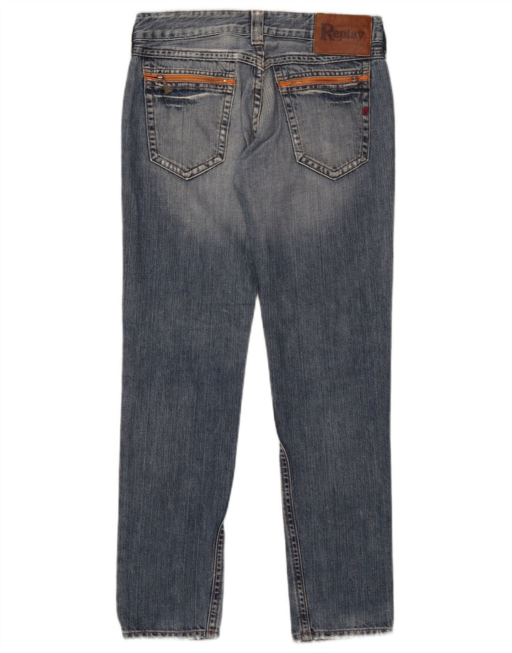 Replay Jean Droit Femme W28 L30 Bleu Coton