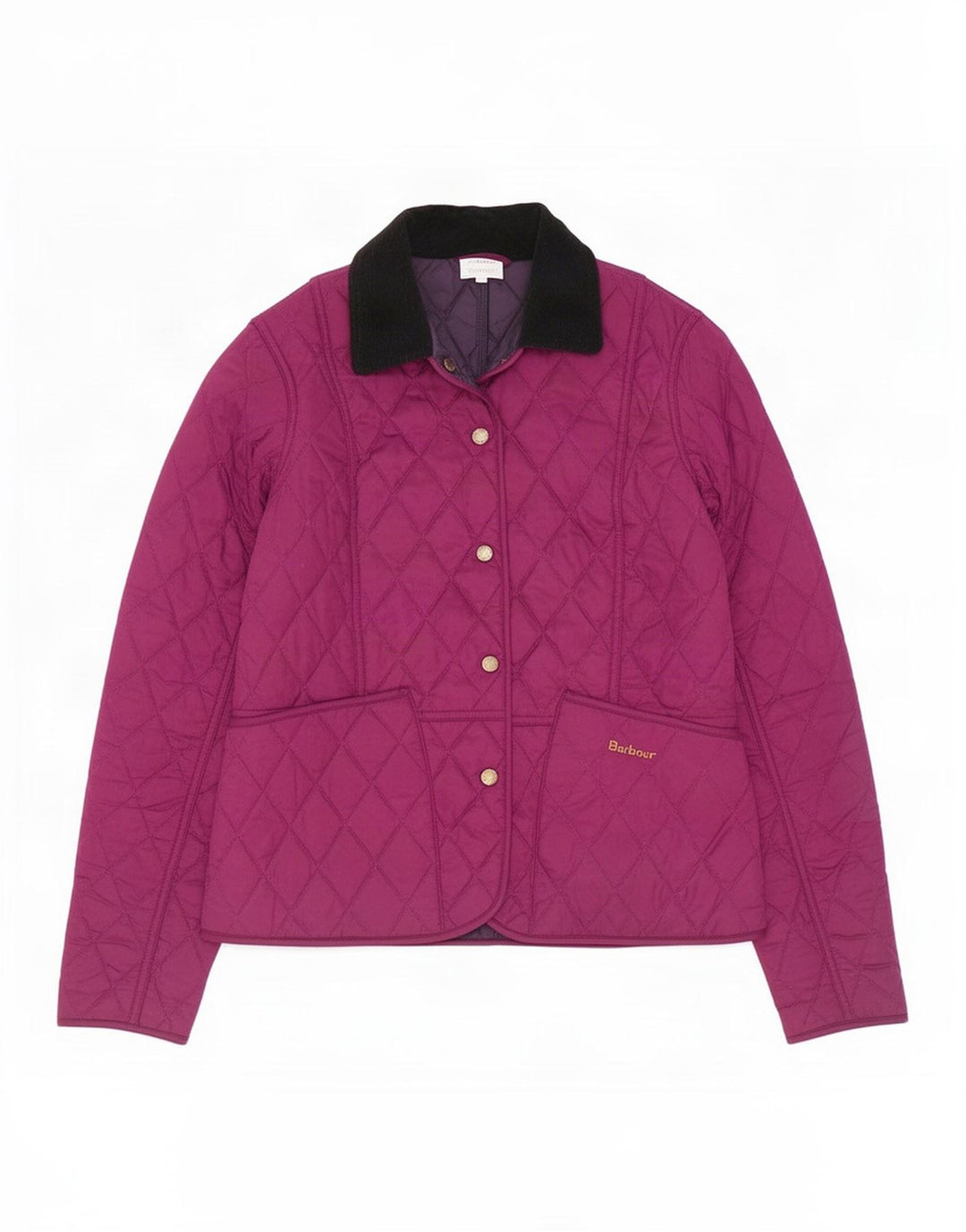 Barbour Veste matelassée pour femme UK 8 Small Violet Polyester