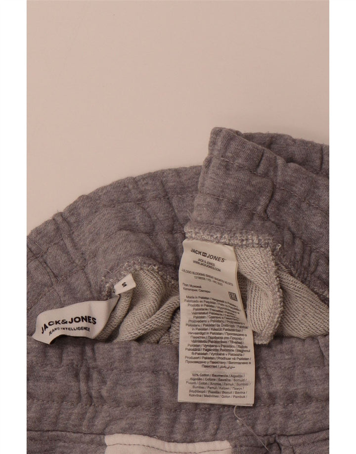 JACK & JONES Short de Sport Graphique Homme Petit Gris Coton Colorblock