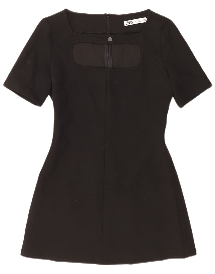 Zara Robe fourreau pour femme UK 10 Small Noir
