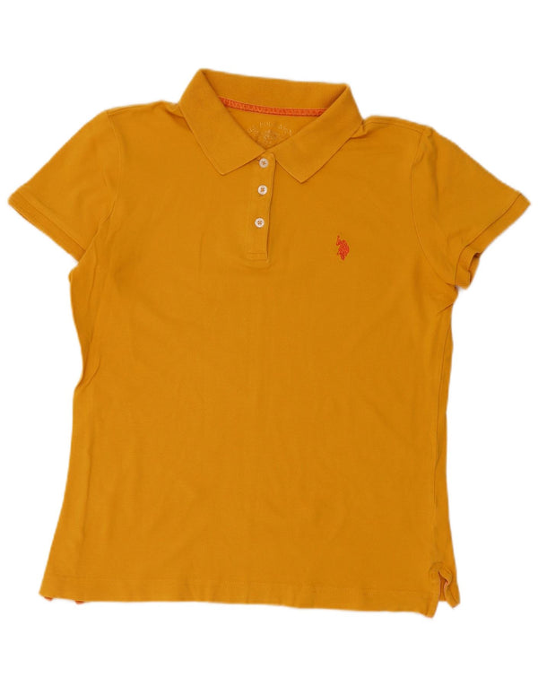 POLO AMÉRICAIN ASSN. Polo Femme UK 14 Jaune Moyen