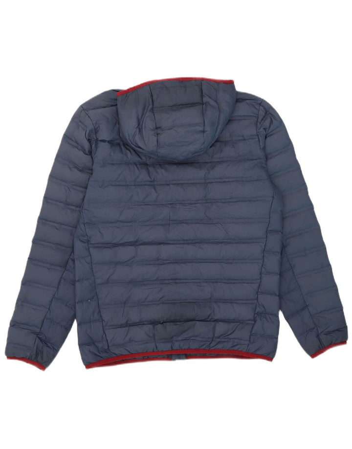 Columbia Veste rembourrée à capuche pour homme UK 38 Bleu marine moyen Polyester