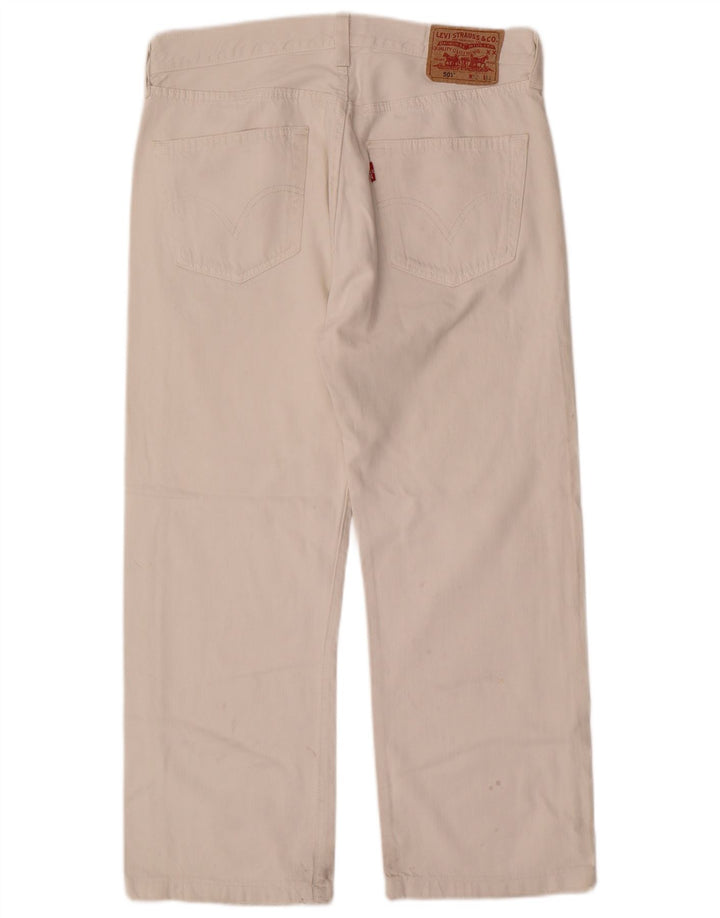 Levi's Jean Droit 501 Homme Blanc W32 L26 Coton